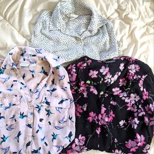 Bundle of Polyester Button Down Tops Size X Small / 2 / Small